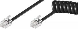 Spiralinis laidas Goobay telefono ragelio RJ-10 4 m