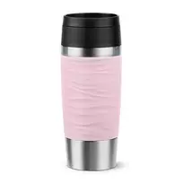 EMSA Travel Mug Waves 360 ml rožinis nerūdijančio plieno termo puodelis