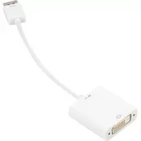 Adapterio laidas DisplayPort į DVI Sharkoon 0,15 m baltas — DisplayPort 1.2 į DVI