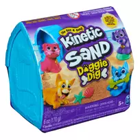 Kinetinio smėlio rinkinys Spinmaster Kinetic Sand Doggie Dig su formelėmis, įvairiaspalvis, nuo 5 metų