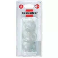 Brennenstuhl 1164480 permatomi kištukinių lizdų apsauginiai dangteliai, 6 vnt.
