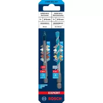 Gręžtų rinkinys Bosch Expert HEX-9 MultiConstruction 8 mm, 2 vnt.
