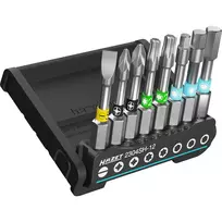 SmartHolder 2304SH-12, Bit-Satz 1/4 schwarz, 8-teilig, lange Bits mit Torsionszone