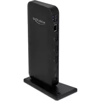 Delock USB Type-C DP 1.4 Docking Station 4K - dokavimo stotelė - USB-C 3.2 Gen 2 - HDMI, DP - 1GbE - 85 W (87746)