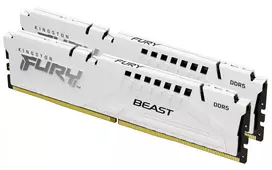 Kingston Technology FURY Beast 64GB 6000MT/s DDR5 CL30 atminties rinkinys (2 moduliai) Baltas EXPO