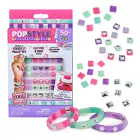Cool Maker PopStyle Papildymo Rinkinys Apyrankėms, Virš 50 Karoliukų, 3 Apyrankės, 7+ Metų
