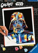 Piešimo rinkinys Ravensburger CreArt Star Wars – Darth Vader, modelis 23731, dažymas pagal numerius