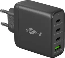 Goobay 64819 Įkroviklis AC Greitasis Įkrovimas Vidiniam Naudojimui Juodas 3 USB Type-C