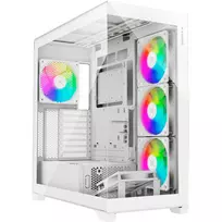 Korpusas XILENCE X818.W.ARGB ATX/Micro ATX/Mini-ITX baltas Midi Tower