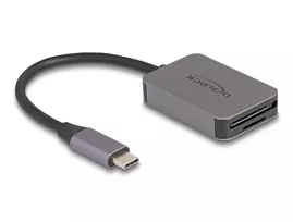 DeLOCK USB Type-C SD/Micro SD kortelių skaitytuvas, aliuminis, 5000Mbit/s