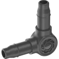 GARDENA L formos jungtis lašelinio laistymo sistemai 4,6 mm (3/16 inch) plastikas