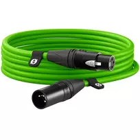 Premium XLR kabelis XLR6M-G žalias (šviesiai žalias, 6 metrai)