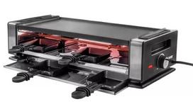 Unold 48730 raclette kepsninė 8 asmenims 1200 W Juoda, Nerūdijantis plienas