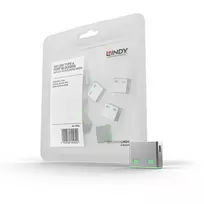 Lindy USB prievadų blokatorius (be rakto) – 10 vnt. rinkinys, spalva: žalia