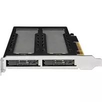 Mobilus laikiklis RAIDSONIC ToughArmor MB842MP-B — 2 išimami lizdai M.2 NVMe diskams, PCIe 4.0 x16