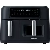 Dvigubas oro gruzdintuvas Steba HF 9500 DUO (juodas, 2400 W, 2 krepšeliai 6 L + 3,5 L)