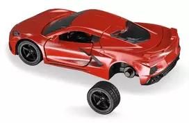 Siku Chevrolet Corvette Stingray sportinio automobilio modelis 1:50