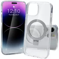 StyleShell SHOCKFlex dėklas su stoveliu, permatomas, iPhone 16 Pro Max, suderinamas su MagSafe