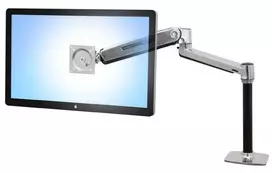 ERGOTRON LX HD Sėdėjimo-stovėjimo stalo laikiklis monitoriui (poliruotas aliuminis)