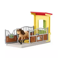 schleich FARM WORLD Dėžutė su Islandijos poniu, Ūkis, Pastatai, Ūkio gyvūnai, Arklidė, Žirgai, 3 m., Įvairiaspalvis