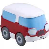 HABA Kullerbu Momentum Motor Mini autobusiukas mėlynas pilkas raudonas baltas