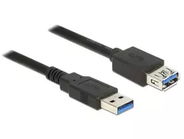 DeLOCK USB3.0 prailginimo kabelis – USB-A (kištukas) į USB-A (lizdas) – 5,0 m – juoda (85058)