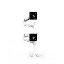 ERGOTRON LX Dual Stacking Arm, Tall Pole (balta)