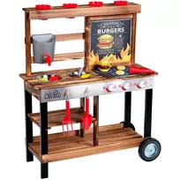 Virtuvėlė žaidimams Beach Picnic BBQ Country Sommer Kitchen, medinė