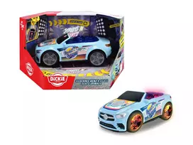 Dickie Toys Mercedes-Benz E-Class Beat Spinner mėlynas – motorizuotas vaikiškas automobilis su muzika ir šviesomis