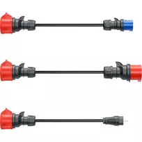 go-e Adapterių rinkinys Gemini flex 11 kW, 3 vienetų komplektas (juodas, 30 cm)