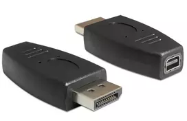 DeLOCK adapteris DisplayPort (vyriškas) į Mini DisplayPort (moteriškas) - juodas