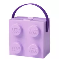 Dėžutė daiktams laikyti Room Copenhagen LEGO Box with Handle Lavender 40240004 – plastikinis indas LEGO kaladėlėms ir žaislams