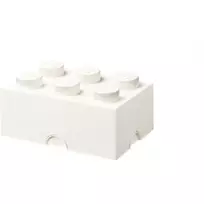 LEGO Storage Brick 6, Baltas Dėžės Sandėliavimo Indelis