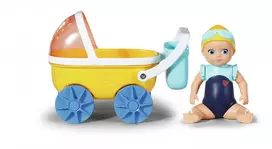 BABY born Splish Splash vežimėlis su lėle Emma, įvairiaspalvis
