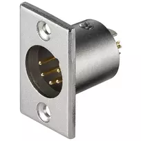 Wentronic Goobay Microfon-Einbaustecker mit vergoldeten Kontakten - 5 polig (11966)