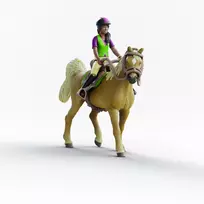 schleich HORSE CLUB Sarah & Mystery žaislinis arkliukas, 5 m., Arkliai, Įvairiaspalvis