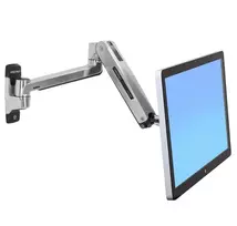 ERGOTRON LX HD sėdėjimo-stovėjimo monitoriaus laikiklis ant sienos (poliruotas aliuminis)