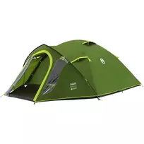 Coleman palapinė Dome Tent Darwin 4 Plus Blackout – 4 vietų tunelinė palapinė su prieškambariu, tamsiai žalia/šviesiai žalia