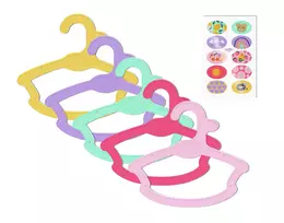 BABY born Pakabinamos pakabos, 5 vnt, 43 cm lėlės drabužių pakabos