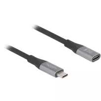 DeLOCK USB4 Gen 2x2 laidas USB-C 2 m juodas/pilkas 81202