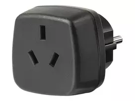 Kelioninis adapteris AUS/CN > įžemintas kištukas, lizdo adapteris juodas