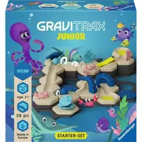 Ravensburger GraviTrax Junior S Okeanas – pradinis rutuliukų takų konstravimo rinkinys vaikams