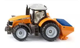 Siku Massey Ferguson su druskos barstytuvu – surinktas traktoriaus modelis