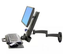 Ergotron 200 Series Combo Arm sieninis laikiklis 61 cm (24 col.) juodas