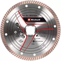 Deimantinis pjovimo diskas EINHELL 150×1,6 mm belaidžiams kampiniams šlifuokliams, M14 sriegis
