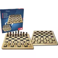 Deluxe Wood – Šachmatai ir Šaškės, Stalo Žaidimas