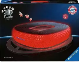 3D dėlionė Ravensburger Iconics Allianz Arena su šviesa, 216 dalių