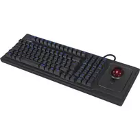 Laidinė mechaninė pilno dydžio klaviatūra KeySonic KSK-8202ELU-T (DE) su USB jungtimi, vokišku išdėstymu, juoda