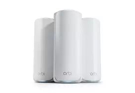 NETGEAR Orbi 770 triju dažnių juostų (2,4 GHz / 5 GHz / 6 GHz) Wi-Fi 7 (802.11be) baltas 3 vnt. komplektas