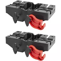 Daugiafunkcinių laikiklių rinkinys Bessey STE-MH-SET lubų atramoms STE ir ST, 2 vnt., juodai raudonas